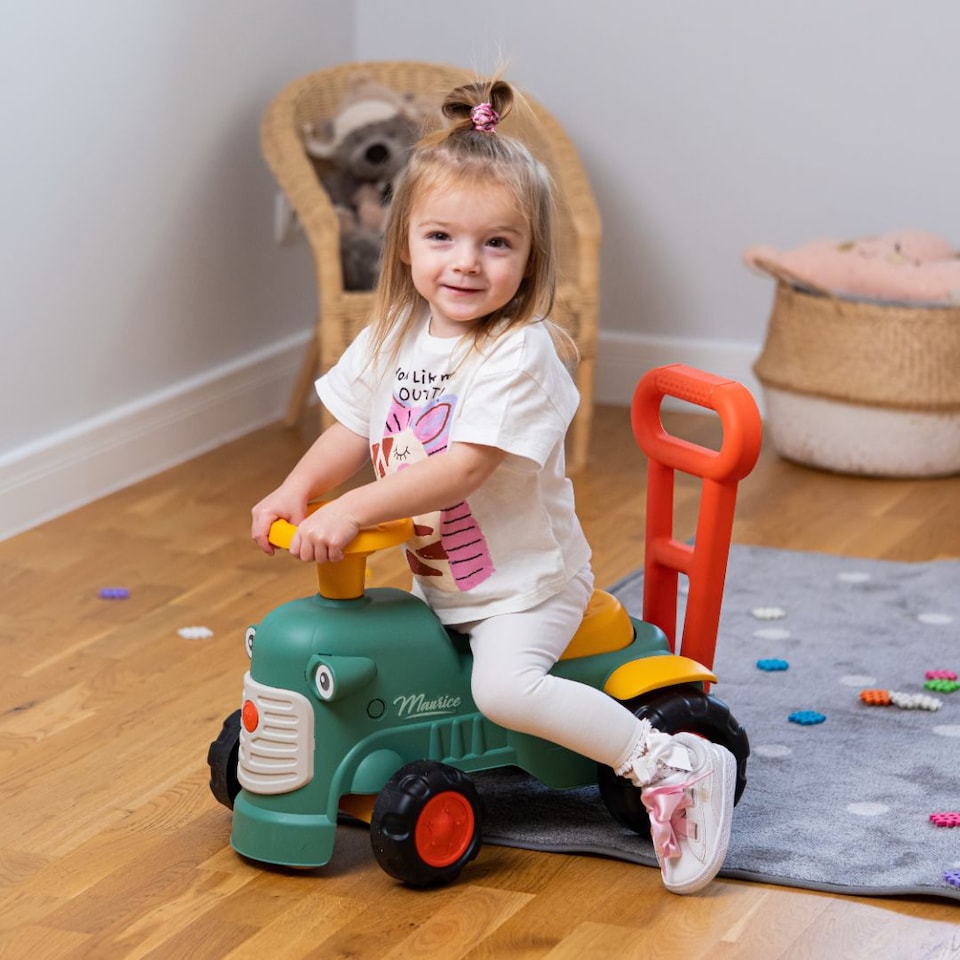 image 1 of Falk Maurice Vintage Baby Green Tractor