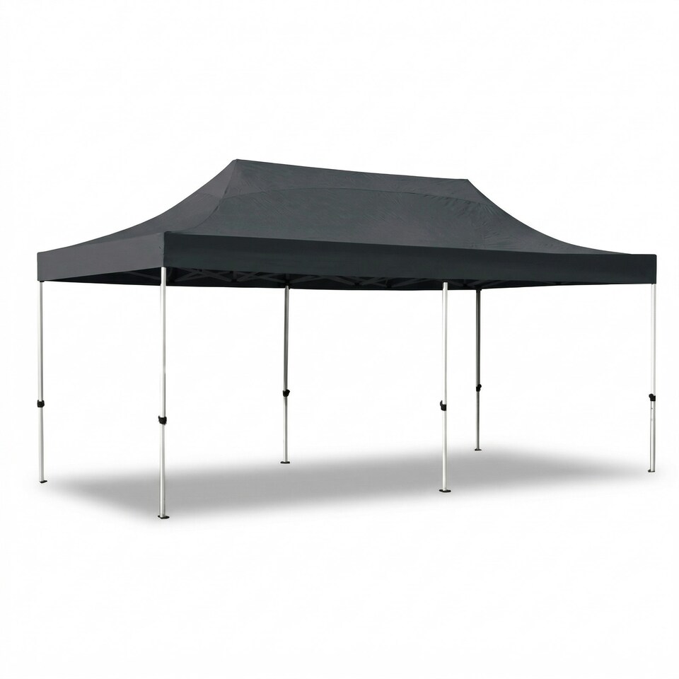 image 1 of Pop Up Gazebo 3m x 6m Garden Marquee Waterproof UV Resistant Grey