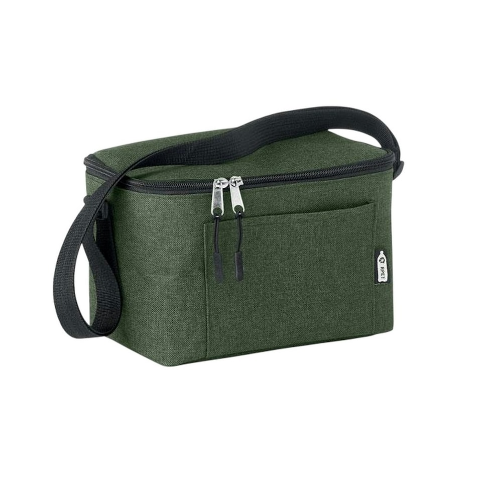 image 1 of MidOcean Cuba RPET Cooler Bag - Dark Green - 14.5cm x 25cm x 15.5cm | Green | 14.5cm x 25cm x 15.5cm