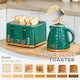 image 4 of HOMCOM Kettle and Toaster Sets, 3000W 1.7L Rapid Boil Kettle & 4 Slice Toaster with 7 Browning Controls, Defrost, Reheat and Crumb Tray, UK Otter thermostat, Green