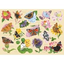 The House of Puzzles, Garden Butterflies - 1000 Piece Jigsaw Puzzle
