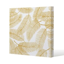 Golden Leaves (Canvas Print) 101 x 101 x 4cm