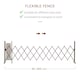 image 4 of Outsunny Aluminum Alloy Movable Fence Foldable Garden Screen Panel, Dark Brown