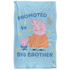 Peppa Pig Promoted To Big Brother Blanket - White - One Size