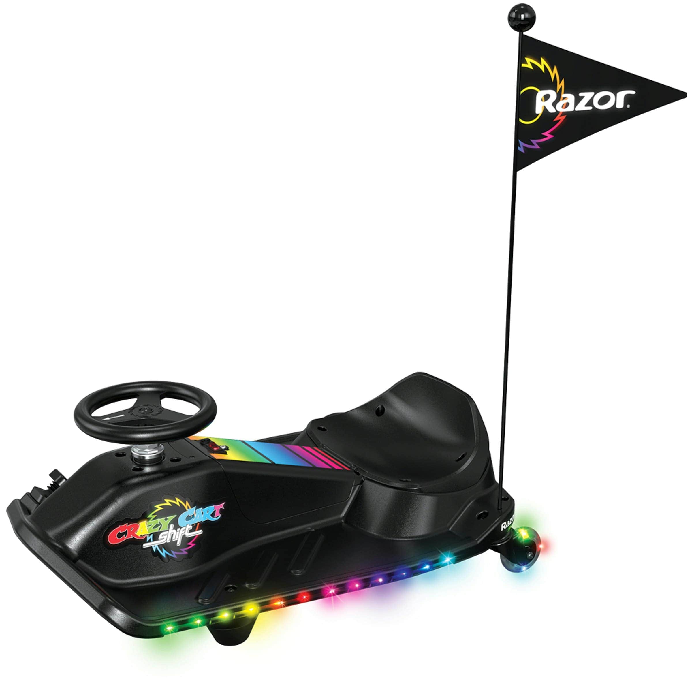 Razor Electric Crazy Cart Shift Lightshow Drift Machine- 12 Volt