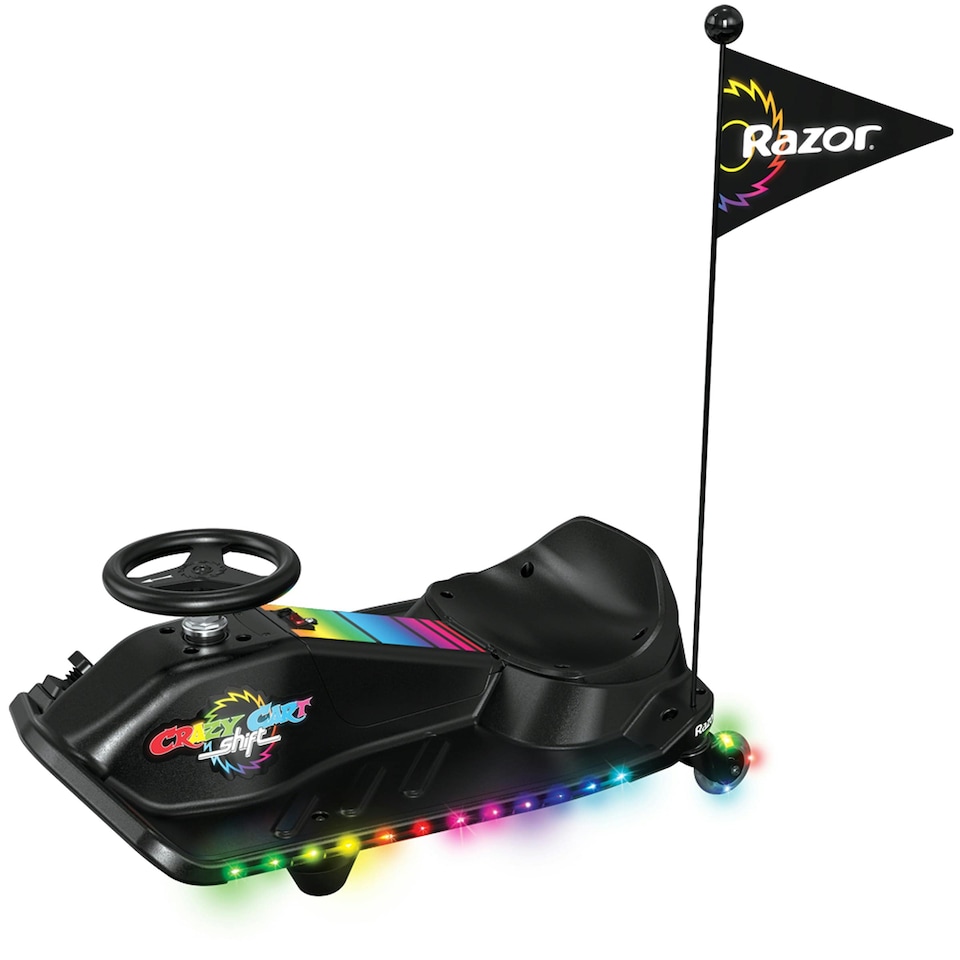 image 1 of Razor Electric Crazy Cart Shift Lightshow Drift Machine- 12 Volt