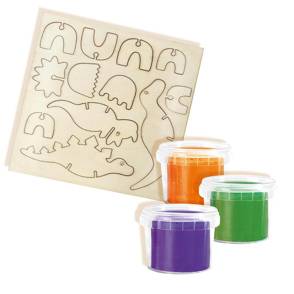 image 1 of SES Creative  Dinosaurs Wooden Skeletons Dough