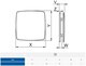 image 5 of 100mm Standard NEA Extractor Fan White ABS Front Panel Wall Ceiling Ventilation