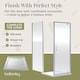 image 6 of Balterley Ruwa Toughened Safety Glass Reversible Pivot Shower Door - Balterley | Silver | Chrome | 1