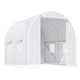 image 1 of Outsunny Greenhouse Solid Frame Walk-in Garden Grow Large Insect Poly Tunnel
