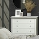 image 1 of Como 4 Drawer Chest of Drawers - Shaker Style Bedroom Storage Cabinet with Compact Design | White | White | 1