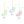 Pastel floral with yellow hanging twine and gold wooden feet