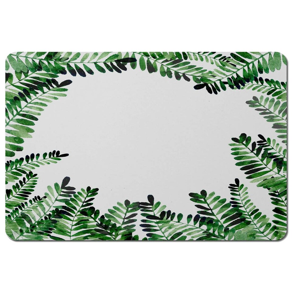 image 1 of Green Botanical Leaves (Placemat)