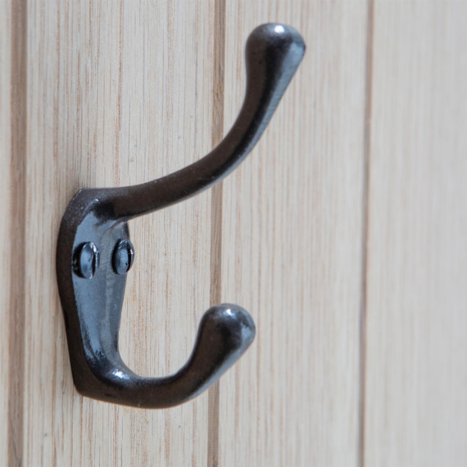 image 1 of Hammer & Tongs Narrow Hat & Coat Hook - W25mm x H80mm - Brass