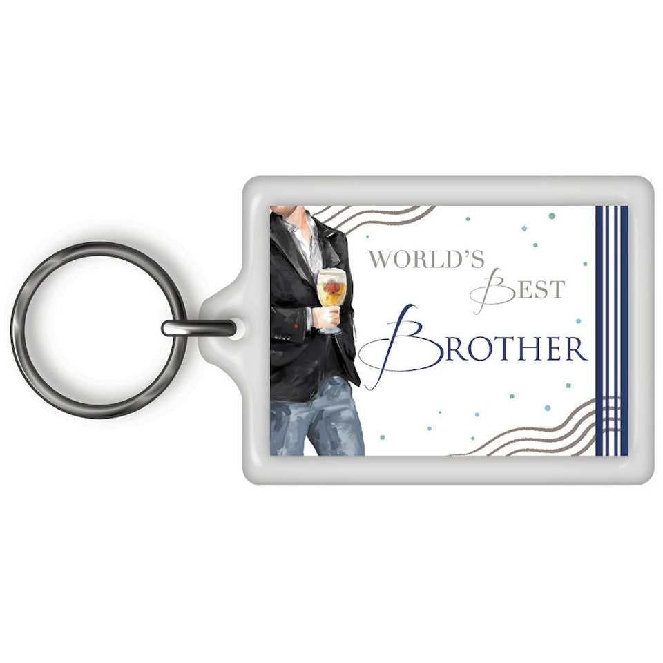 image 1 of World's Best Brother Celebrity Style Keyring