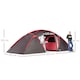 image 7 of Outsunny 4-6 Man Family Camping Tent w/ 2 Bedrooms, a Living Room | Grey | Grey