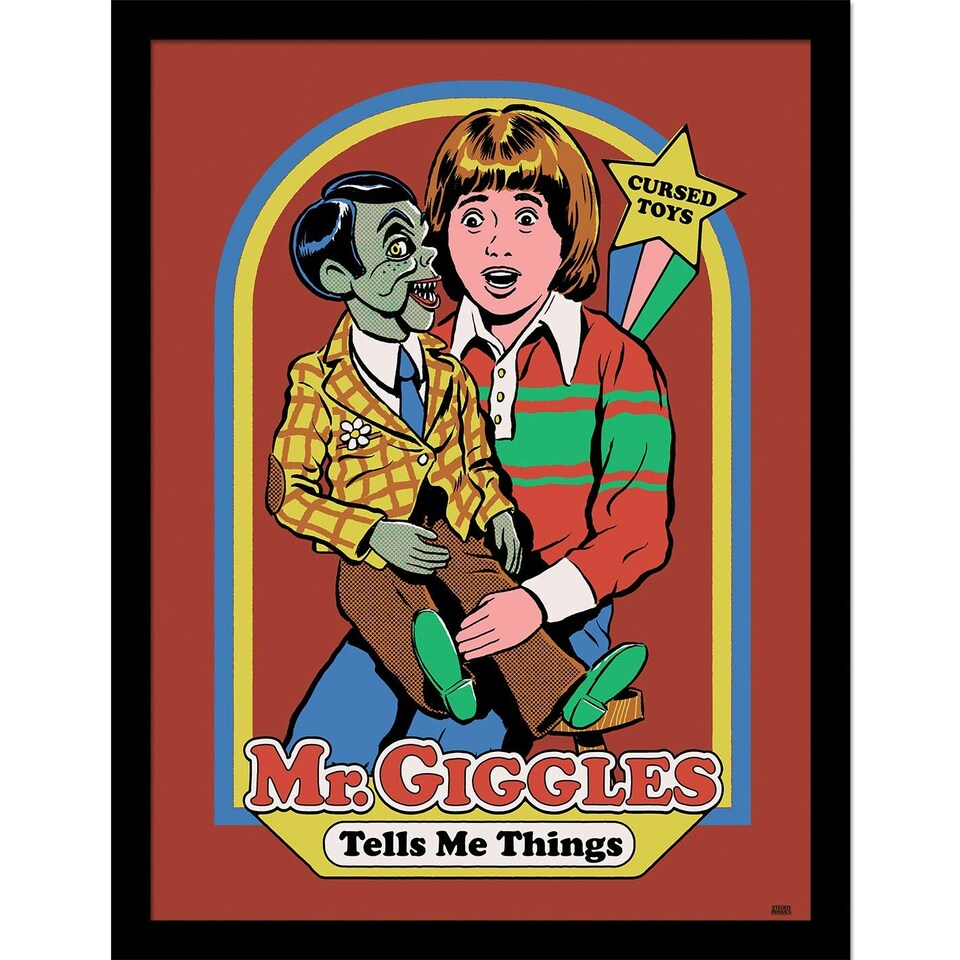 image 1 of Steven Rhodes (Mr Giggles) Framed 30x40cm Print