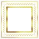 image 1 of Ancient egyptian gold border (Picture Frame) White | M