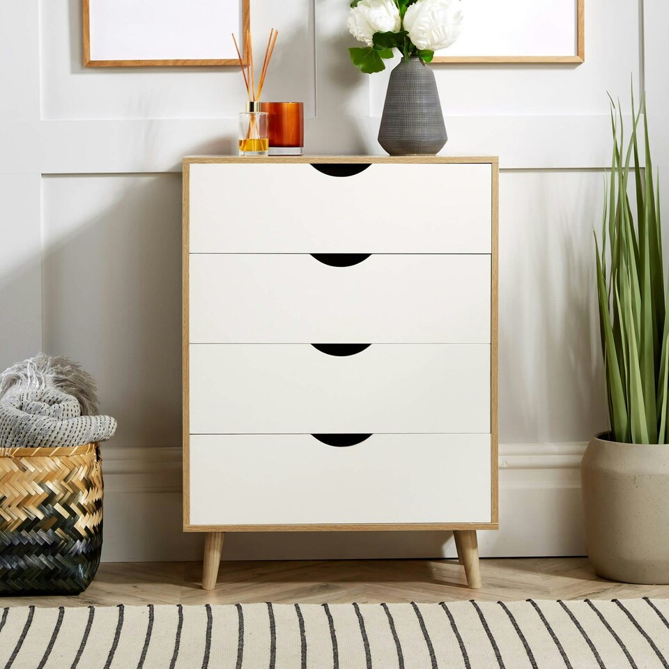 image 1 of Sideboard Chest Drawers TV Stand Bedside Living Room Boden Furniture Brown