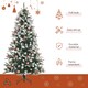 image 4 of HOMCOM 6FT Artificial Snow Dipped Christmas Tree Xmas Holiday Pencil Tree Green