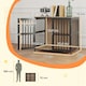 image 7 of PawHut Dog Crate Furniture with Anti-Chew Resistant Mesh for Medium Dogs 