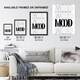 image 3 of Mood Black And White Bold Graphic Design XL Wall Art Print 24X32 In