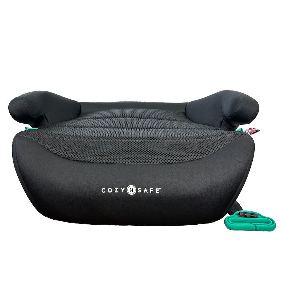 image 1 of Cozy N Safe Neo+ i-Size Booster Car Seat 125-150cm, Backless Booster Seat with Belt Guide, Lightweight Portable Child Car Seat, Deep Padded Seat, Kids Car Seat 6-12 Years, R129 (Onyx)