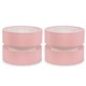 image 1 of ValueLights Sophia Pair of Small Blush 2 Tier Lamp Shades & Bulbs | Pink