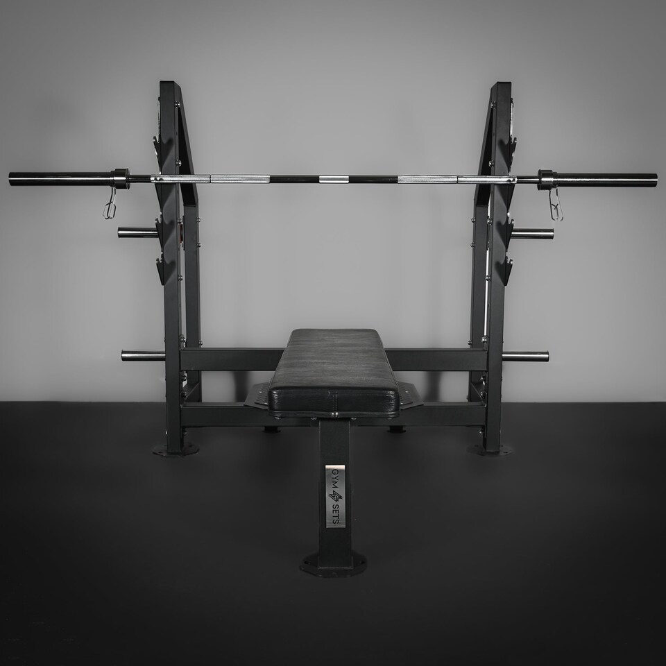 image 1 of GYM SETS GymSets Olympic 2" Barbell | - 6ft Barbell + Clips / Black
