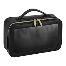 Bagbase Boutique Clear Toiletry Bag - Black - One Size