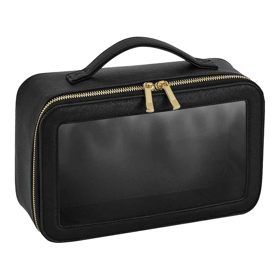 image 1 of Bagbase Boutique Clear Toiletry Bag - Black - One Size