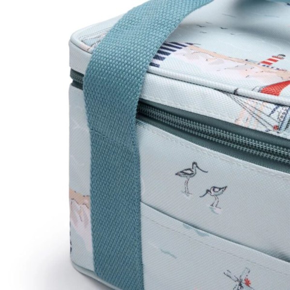 image 1 of Lunch Bag: 25cm x 18cm x 14cm Sophie Allport Coastal Boats Lunch Bag, Polyester