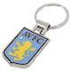 image 1 of Aston Villa FC Executive Crest Keyring - Blue/Yellow/Silver - One Size