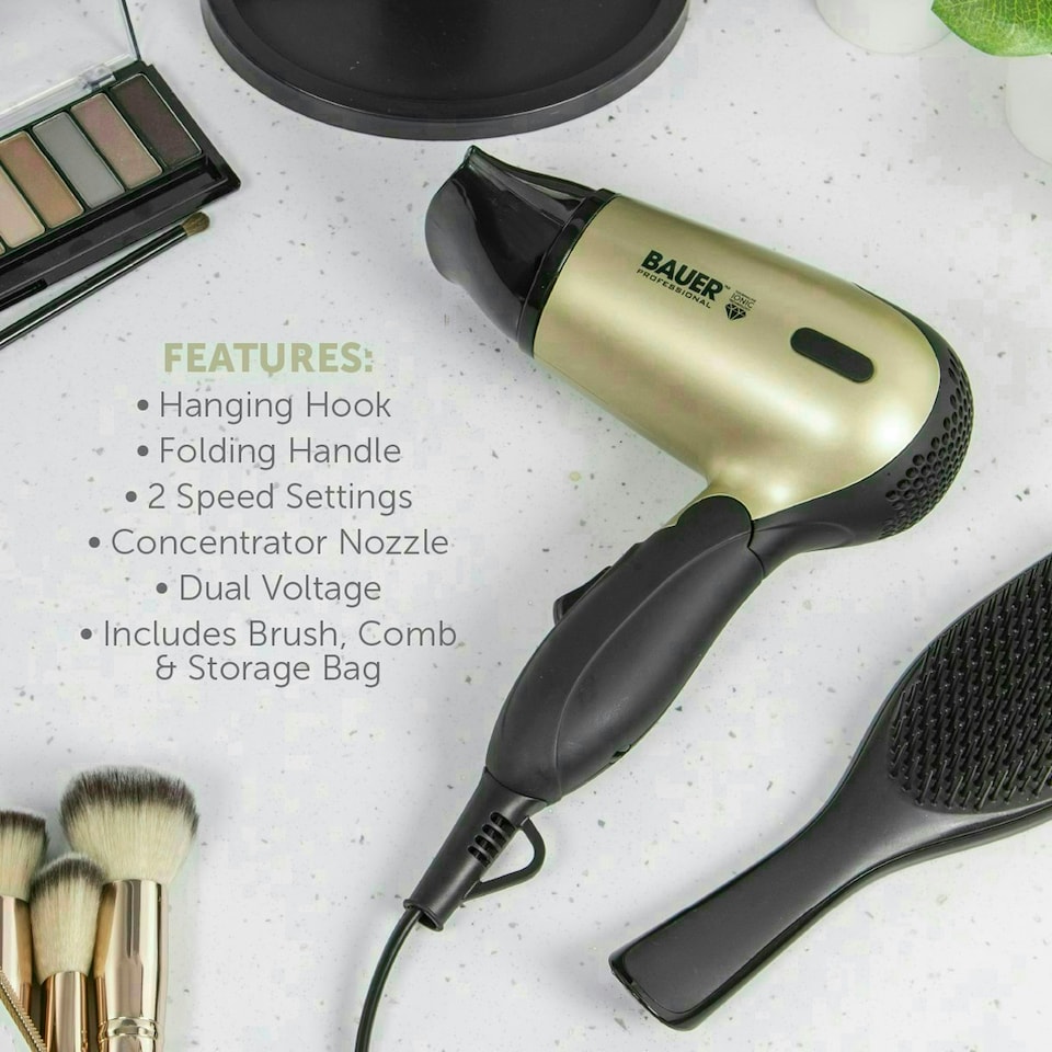 image 1 of Bauer Professional Travel Hair Dryer Set