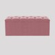 image 1 of 180cm Luna Chesterfield Ottoman Storage Box - Pink Plush Velvet Upholstered Blanket Box
