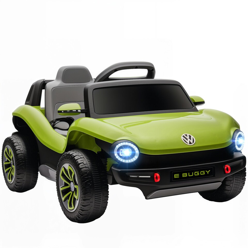 image 1 of AIYAPLAY Volkswagen Licensed Kids Electric Car w/ Remote, Suspension, Green