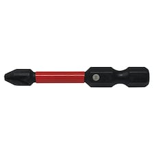 Forgefix Forgefast Impact Bits, Pozidriv Compatible - Black Phosphate - PZ1 x 50mm Card of 2