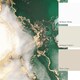 image 3 of Amalfi Full Wall Mural in Emerald and Gold | Green | Emerald And Gold | Large (300cm x 240cm), Extra Large (350cm x 240cm)