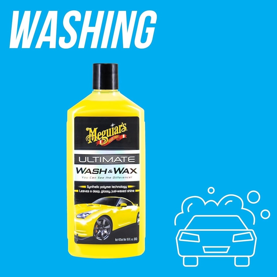 image 1 of Meguiar's Ultimate Wash & Wax Car Wash Soap Hybrid Protection 473ml G17716EU