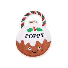 Pre-personalised Christmas Dog Toy Gift - Over 80 Titles - Poppy