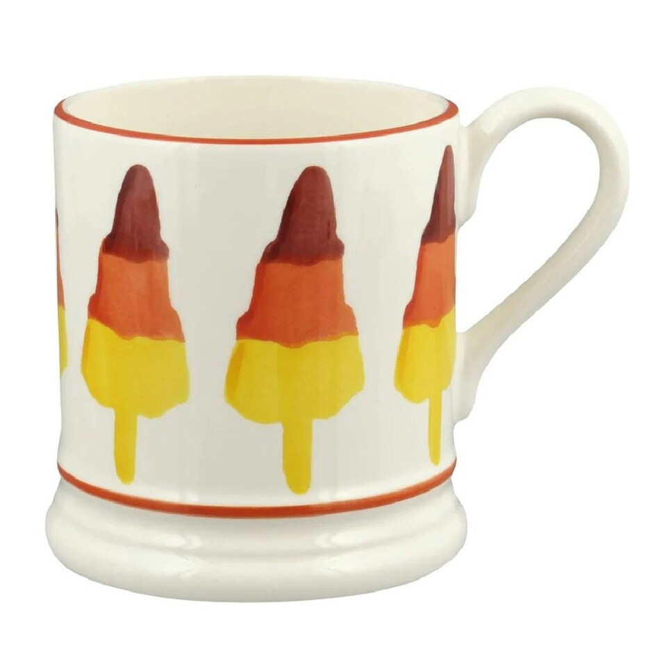 image 1 of Mug: 1 x 300ml Emma Bridgewater Rocket Lolly, Half Pint Mug, Ceramic White