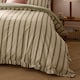image 3 of Wylder Connie Striped Ruffle Duvet Cover Set | Green | Olive | Super King | 1