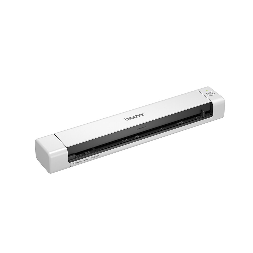 image 1 of Brother DS-640 Portable Document Scanner, 1200 x 1200 DPI, 15 ppm, A4, White