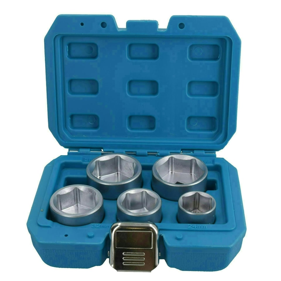 image 1 of Oil Filter Socket Remover / Removal Tool / Cup Type 24mm - 38mm 5pc Set AN136