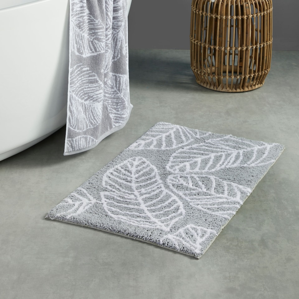 image 1 of Fusion Matteo Bath Mat Grey