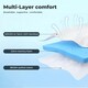 image 6 of Lavio Mattress Topper Pillowtop Memory Foam Bamboo Cover Bed Protector | White | Super King