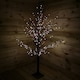 image 4 of 120cm 4ft Christmas Lit Black Twig Tree Red Berry 400 Warm White LED