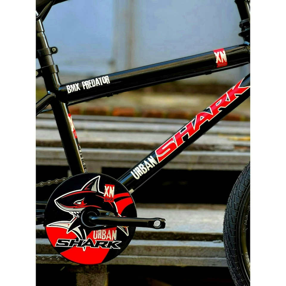 image 1 of XN Urban Shark 16In Kids BMX Bike - Black/Red