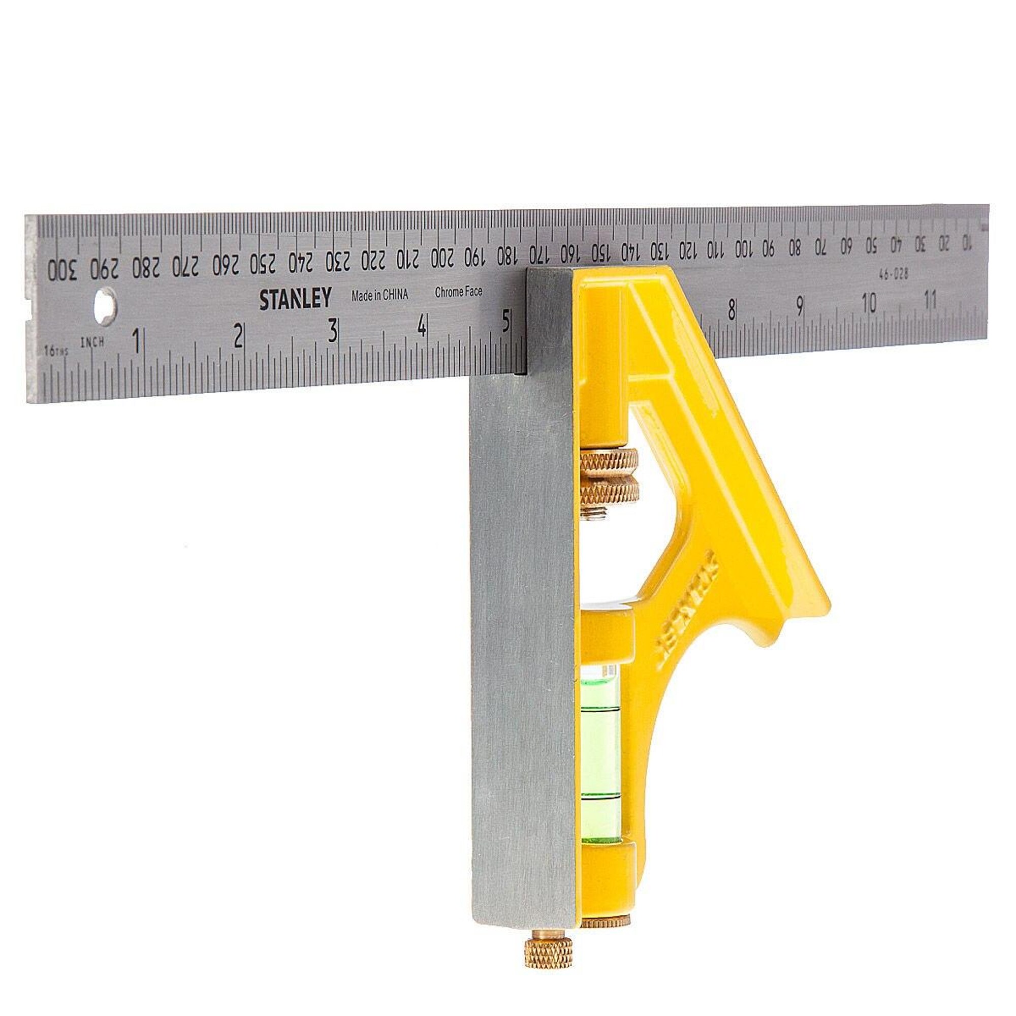 Stanley Die Cast Combination Square Silver Silver/Yellow One Size 1