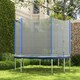 image 10 of SPORTNOW 8ft Trampoline Net Replacement Safety Net with Zipped Door, Blue